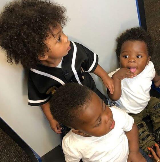 Kamiri Gaulden with his siblings.